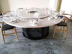 個性定制餐廳大理石餐桌椅廠家推薦 上等大理石火鍋?zhàn)肋x購指南